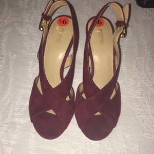 Michael Kors Burgundy Heels